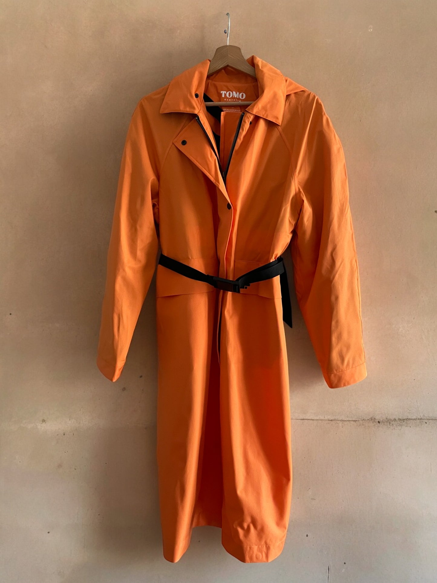 BILLIE 002 Multi-Length Waterproof Trench Coat - Orange - M