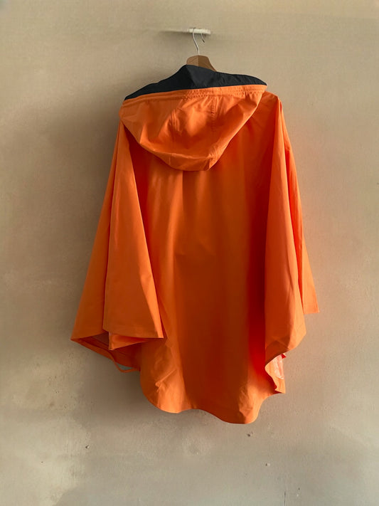 LOU 002 Reflektierender, wasserdichter Umhang - Orange - L/XL