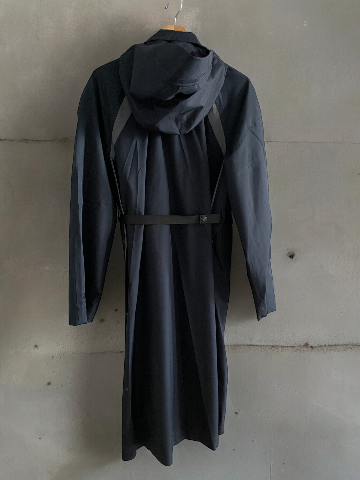 BILLIE 001 Multi-Length Waterproof Trench Coat - Navy Blue - M