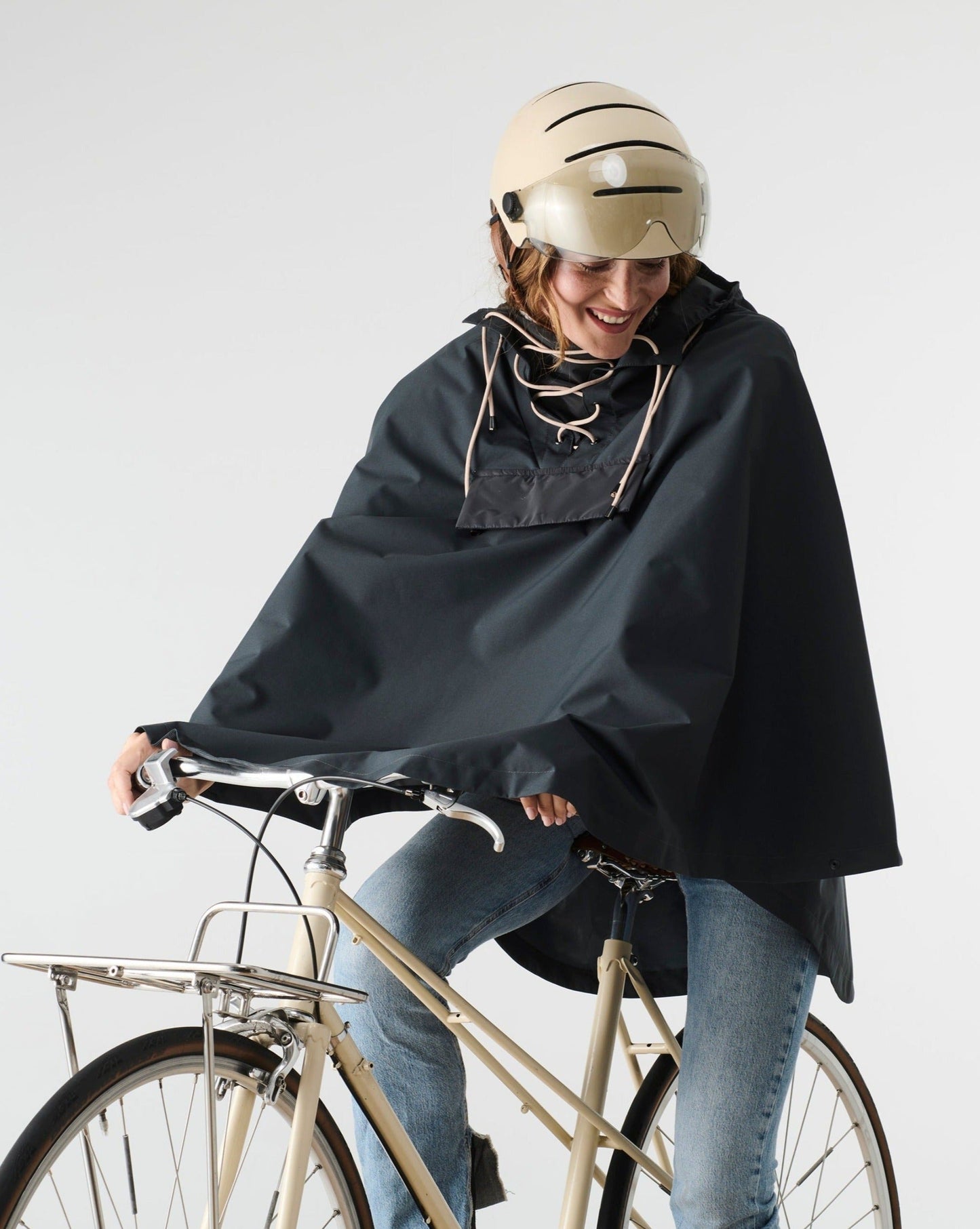 LOU rain cape sponsor - Bottle green