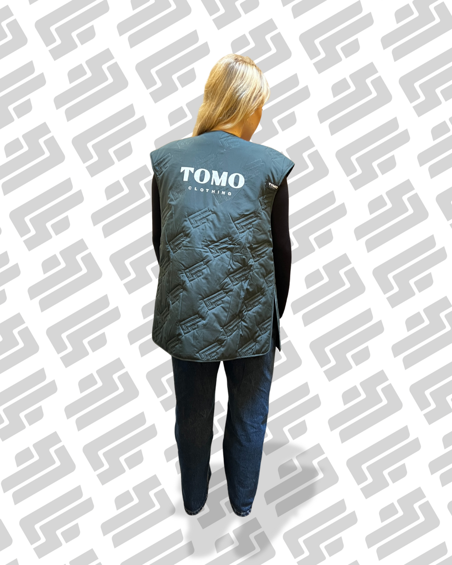 MILLA long down jacket - Bottle Green