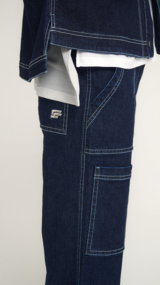 JANE anti-abrasion pants - Denim blue
