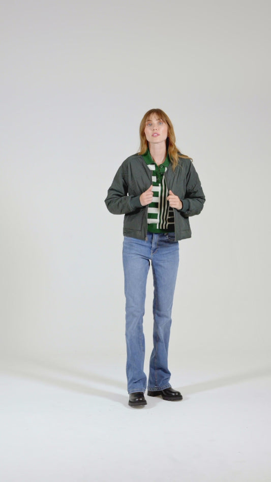 CAMILLA down jacket - Bottle green