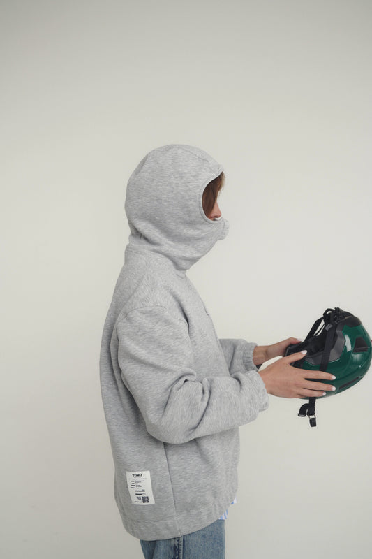 Fleece-Kapuzensweatshirt ANDREA 001.