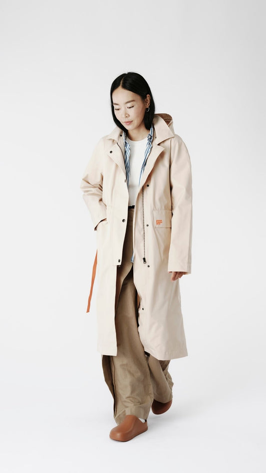 BILLIE 002 multi-length waterproof trench coat.