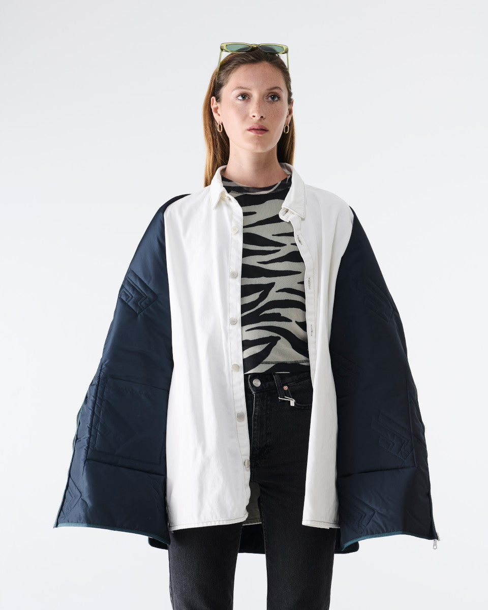 MILLA long down jacket - Bottle Green