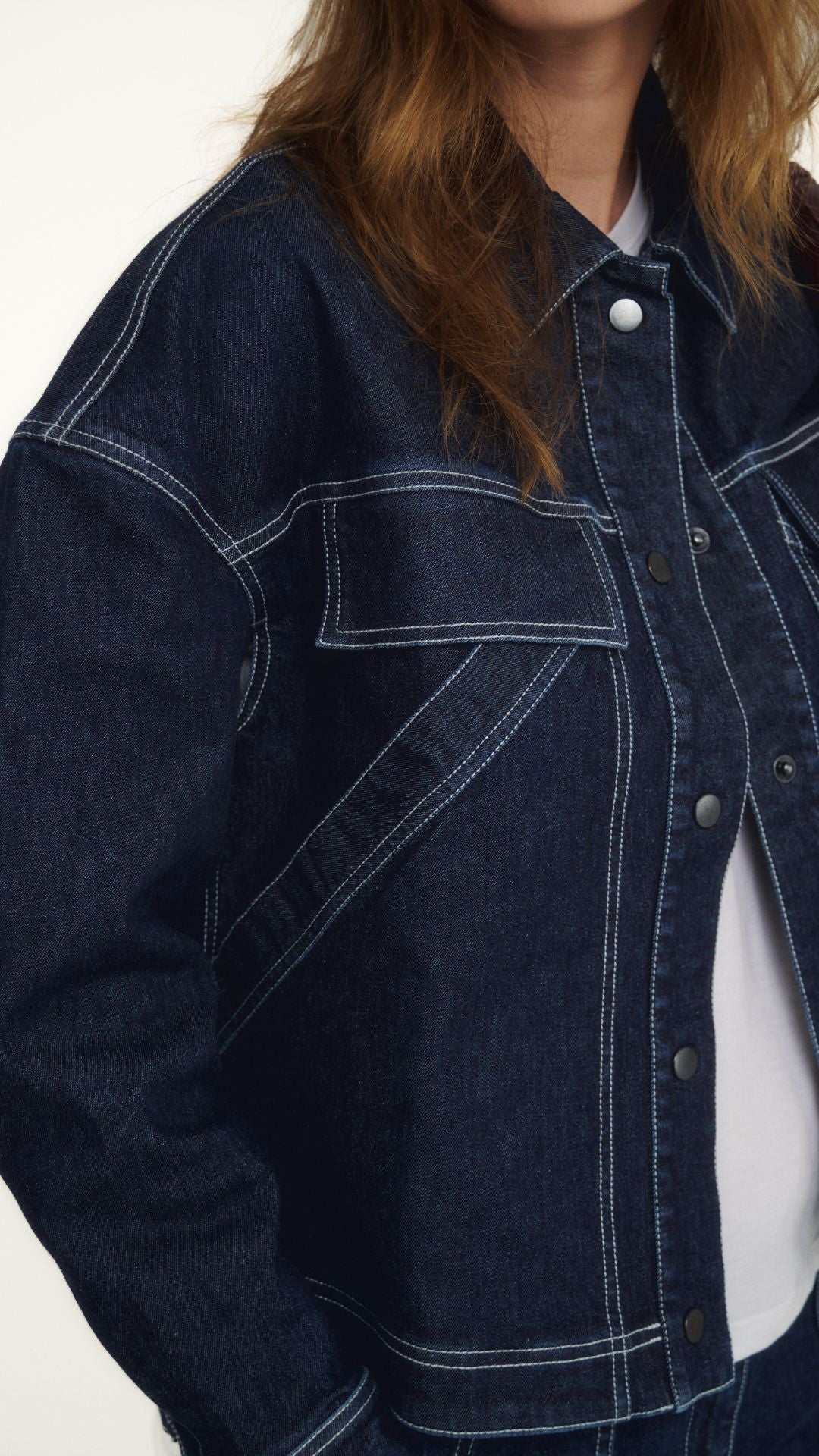 LOUISON anti-abrasion jacket - Denim blue