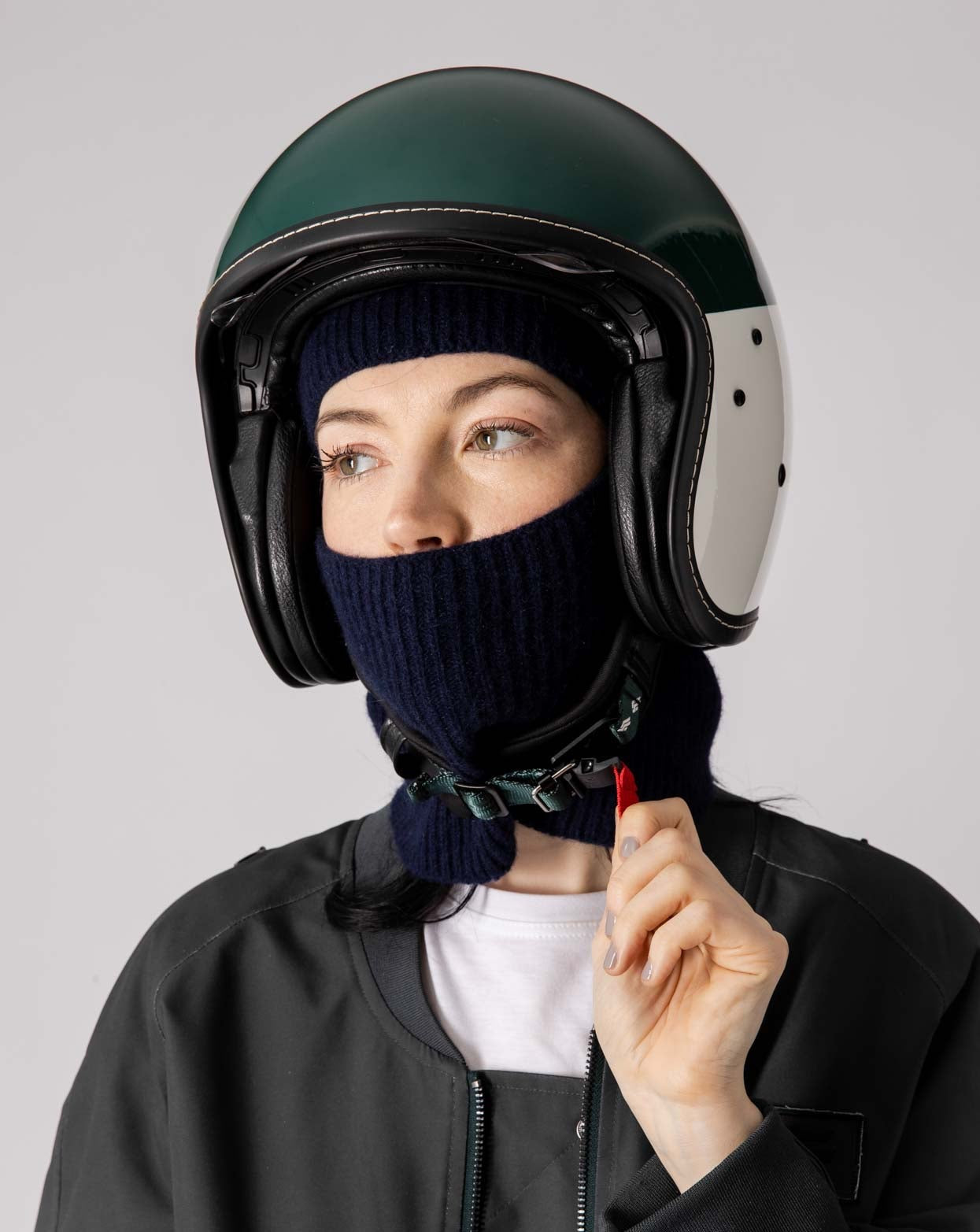 Pack 2 bonnets-cagoules laine alpaga MAX 002.