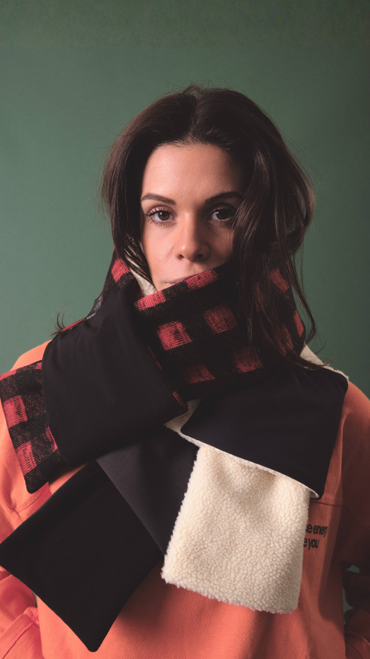 Echarpe qui protège du froid et de la pluie