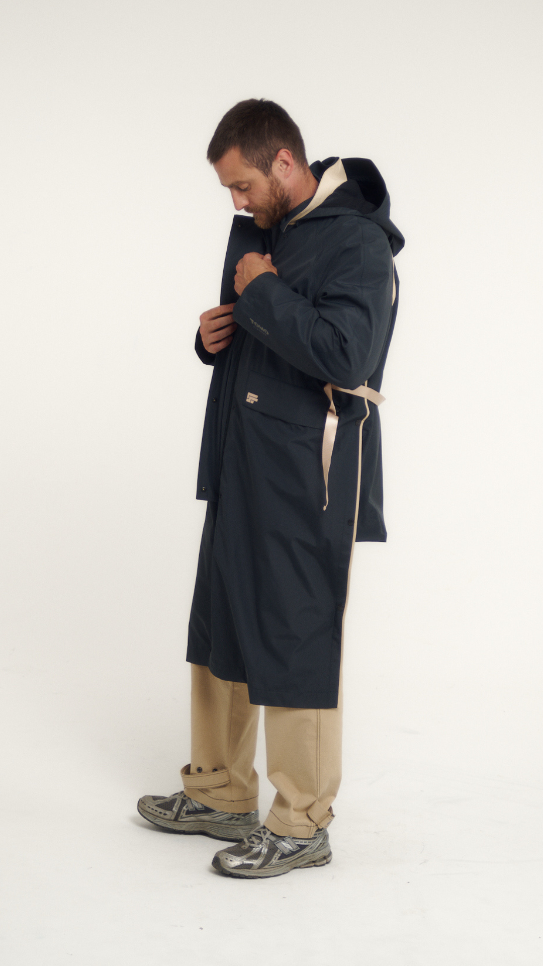 BILLIE 003 multi-length waterproof trench coat.