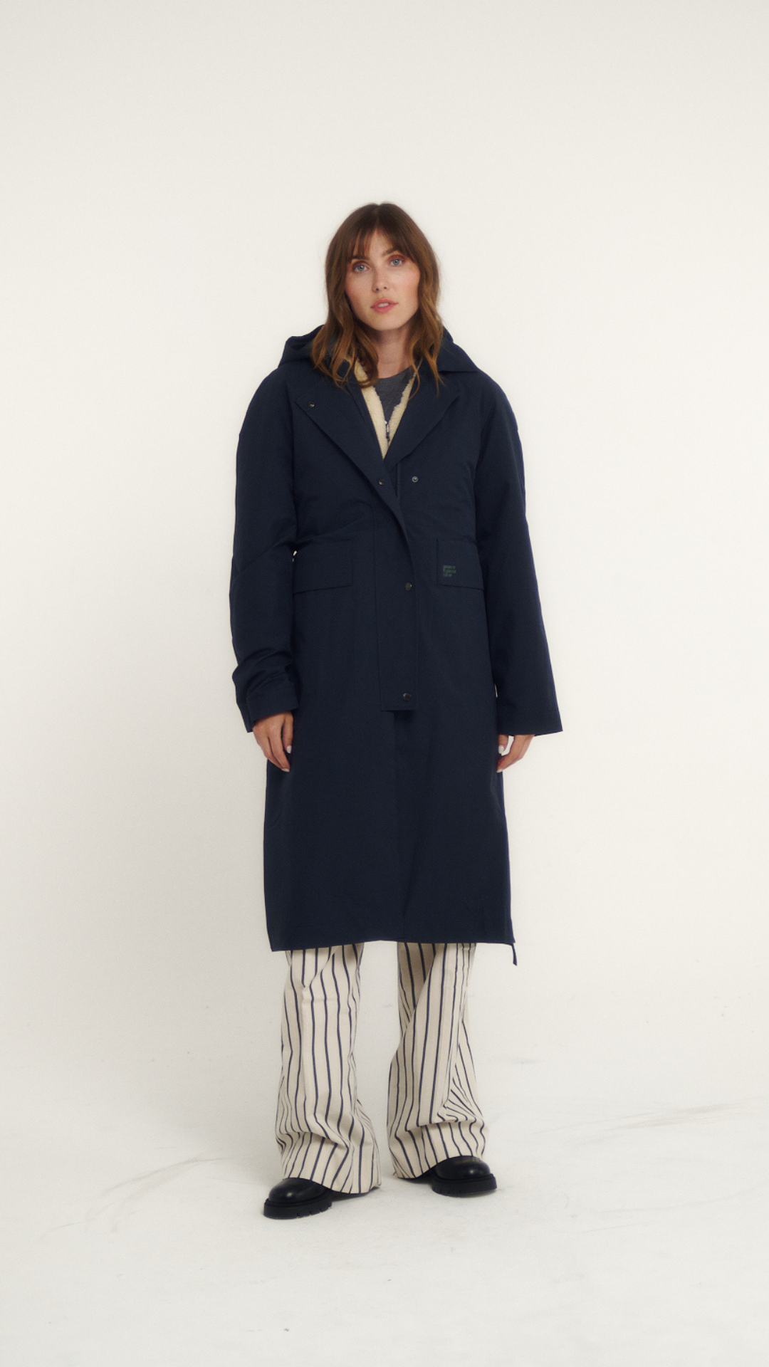 BILLIE 003 multi-length waterproof trench coat.