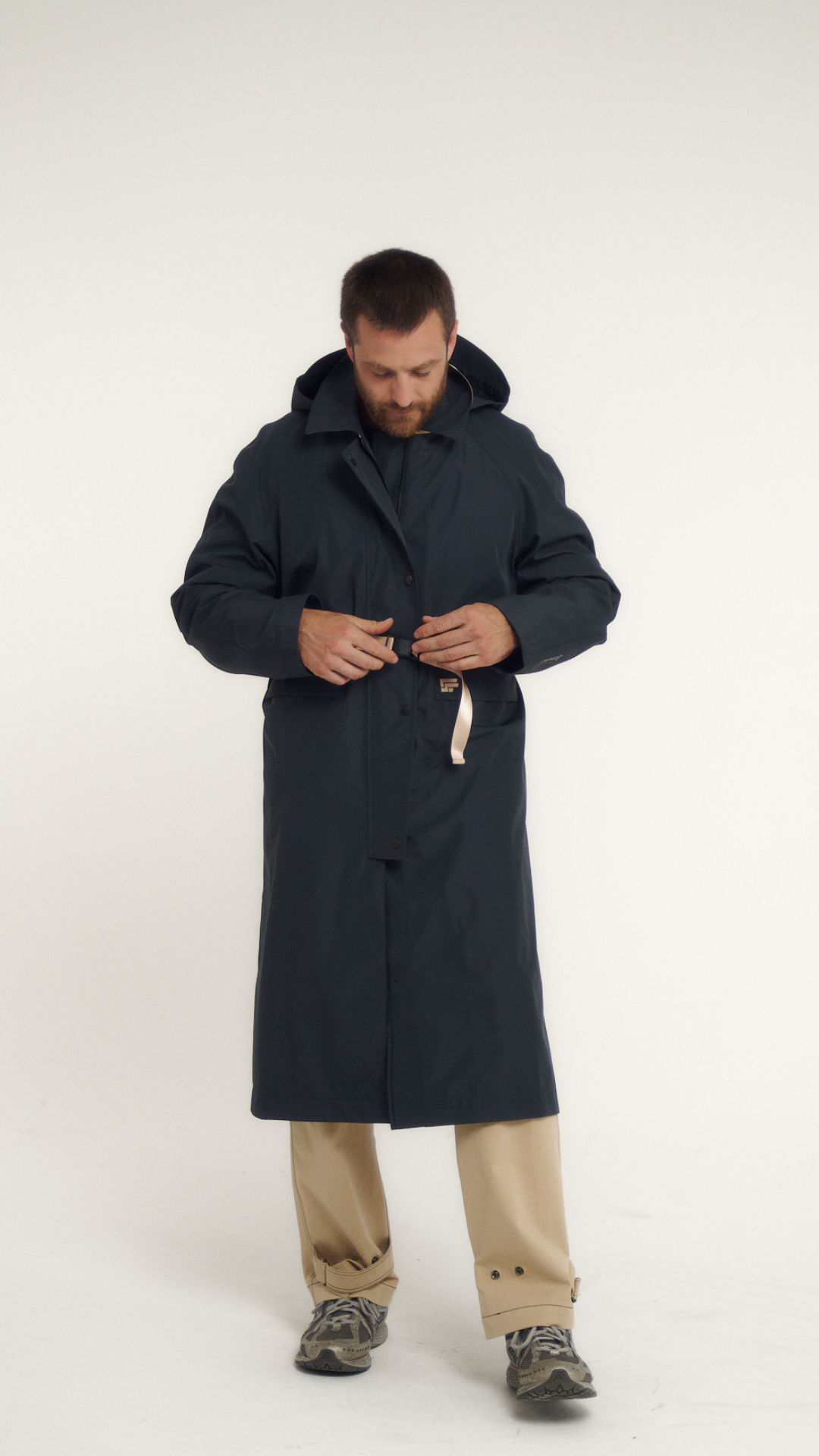 BILLIE 003 multi-length waterproof trench coat.
