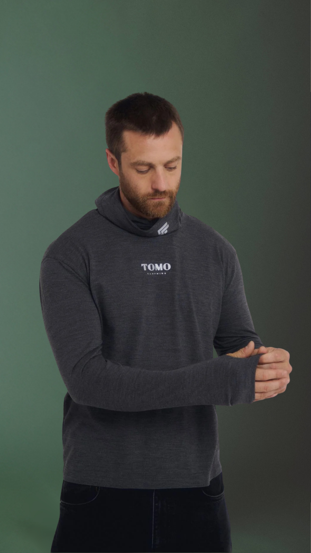 Langärmliges Woll-T-Shirt YOAN 001.