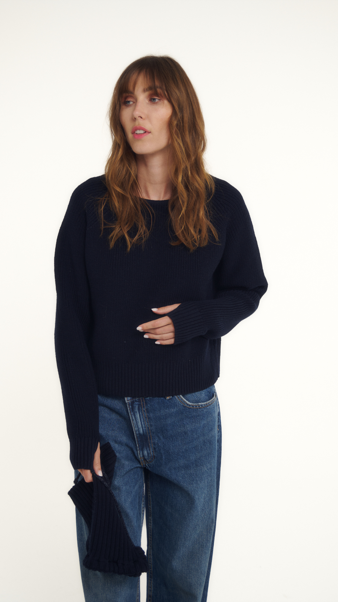 Pull col amovible laine mérinos JOAN 001.