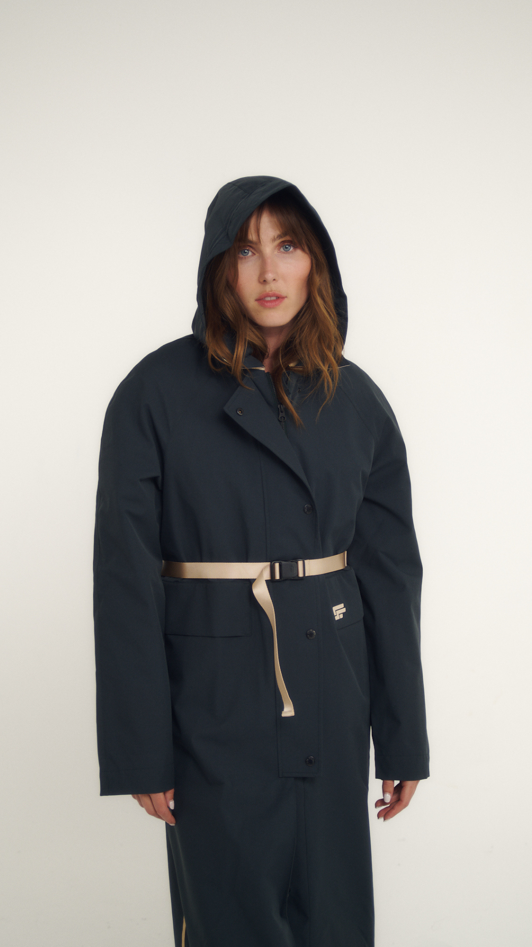 BILLIE 003 multi-length waterproof trench coat.