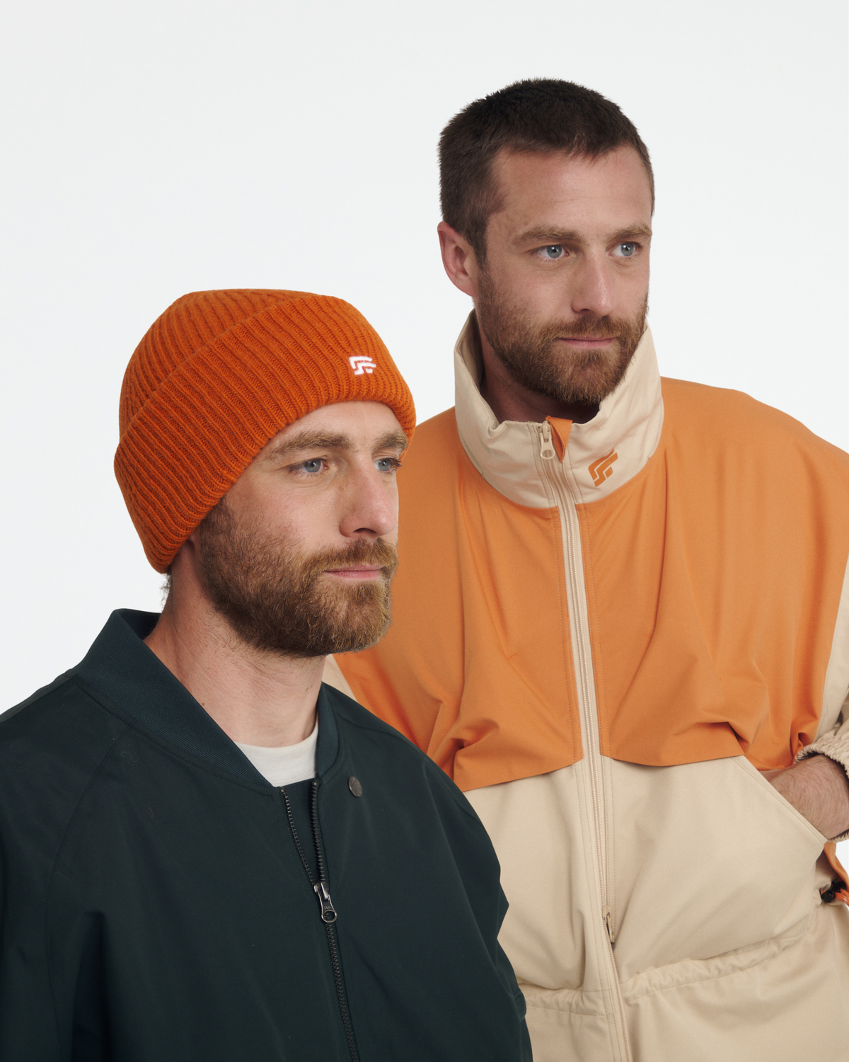 Pack Halloween veste SASHA 001. orange & bonnet-cagoule MAX 002. orange