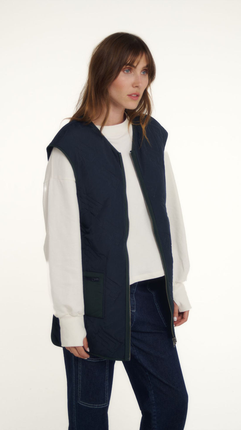 Veste doudoune sans manche femme r?�versible - TOMO Clothing