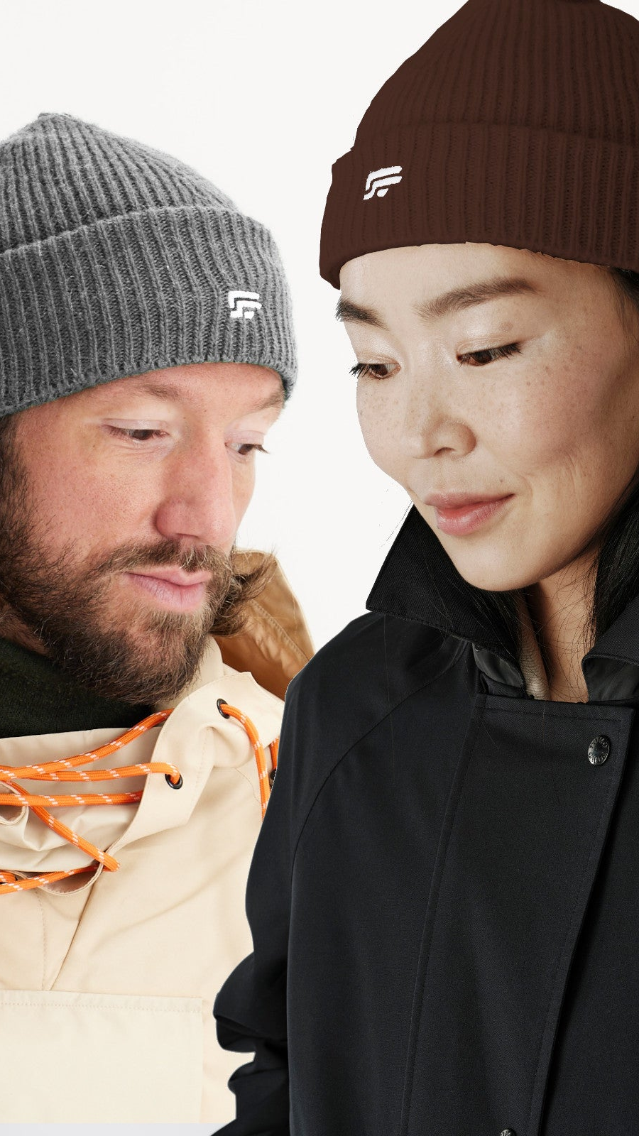 Pack 2 bonnets-cagoules laine alpaga MAX 002.