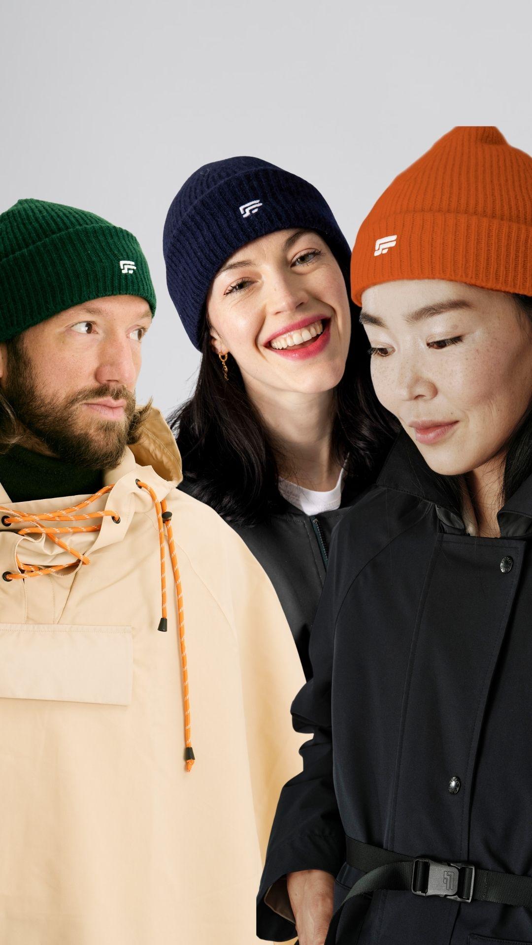 Pack 3 bonnets-cagoules laine alpaga MAX 002.