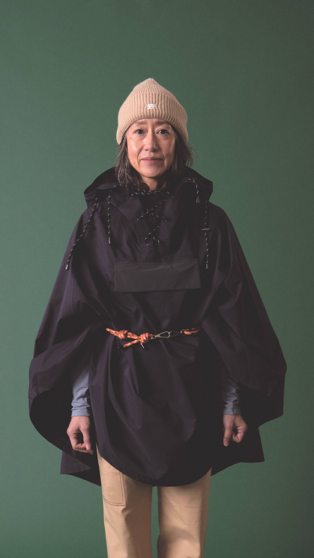 LOU 003 reflective waterproof cape.