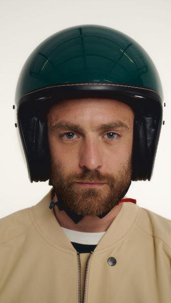 Casque Moto Jet EBAYIN Homologué ECE/DOT - Vintage, Léger 900g - Lunettes Solaires Intégrées - Taille XL