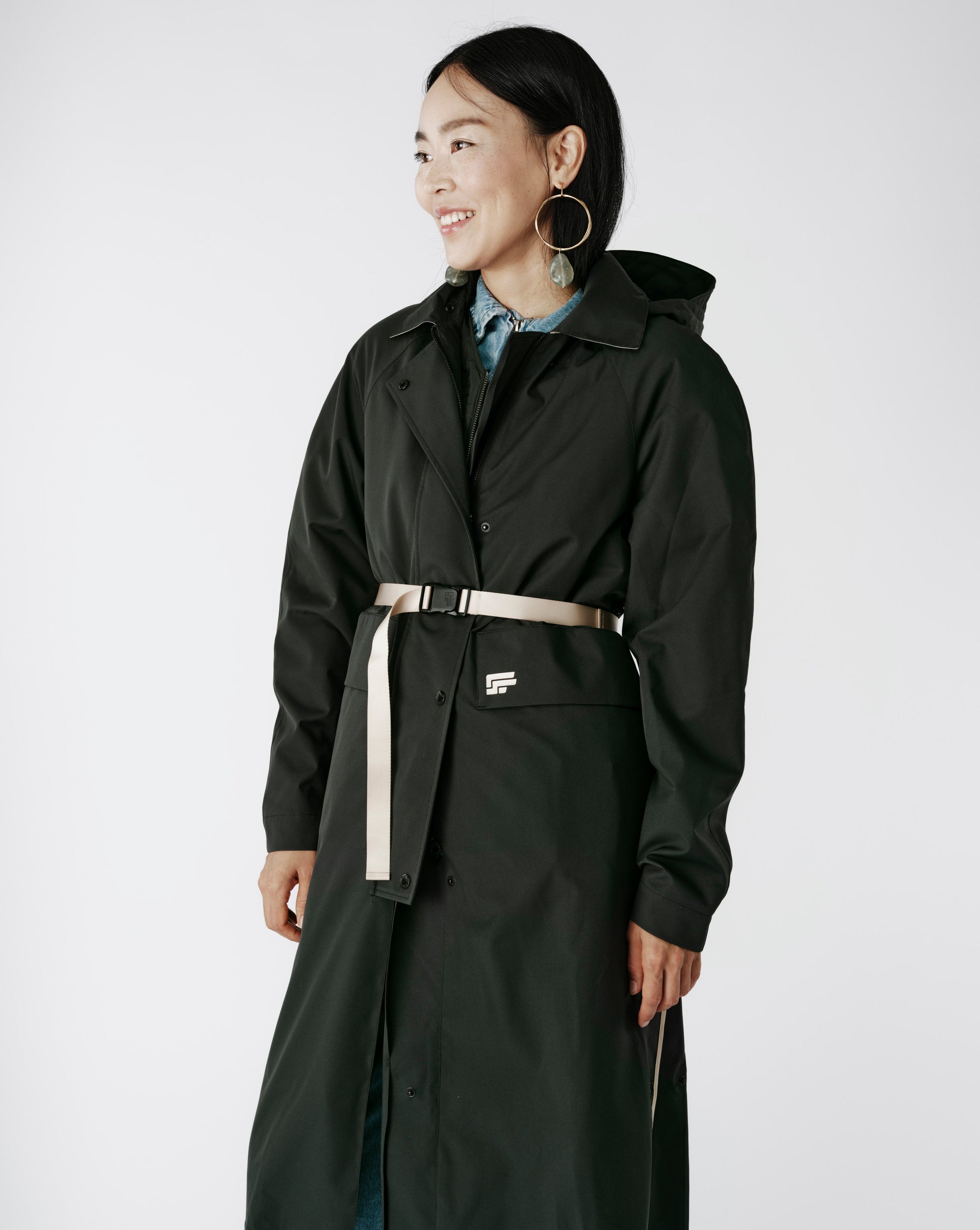 Trench vert femme hot sale