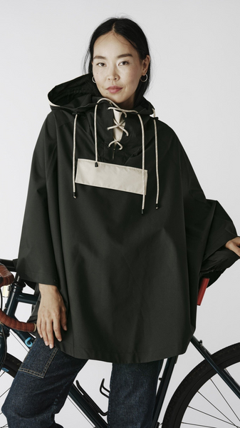 Poncho Moto Imperméable Long - Tissu Oxford Avec Bandes Réfléchissantes - Protection Pluie Tout Le Corps (140x155 Cm Environ) - 13
