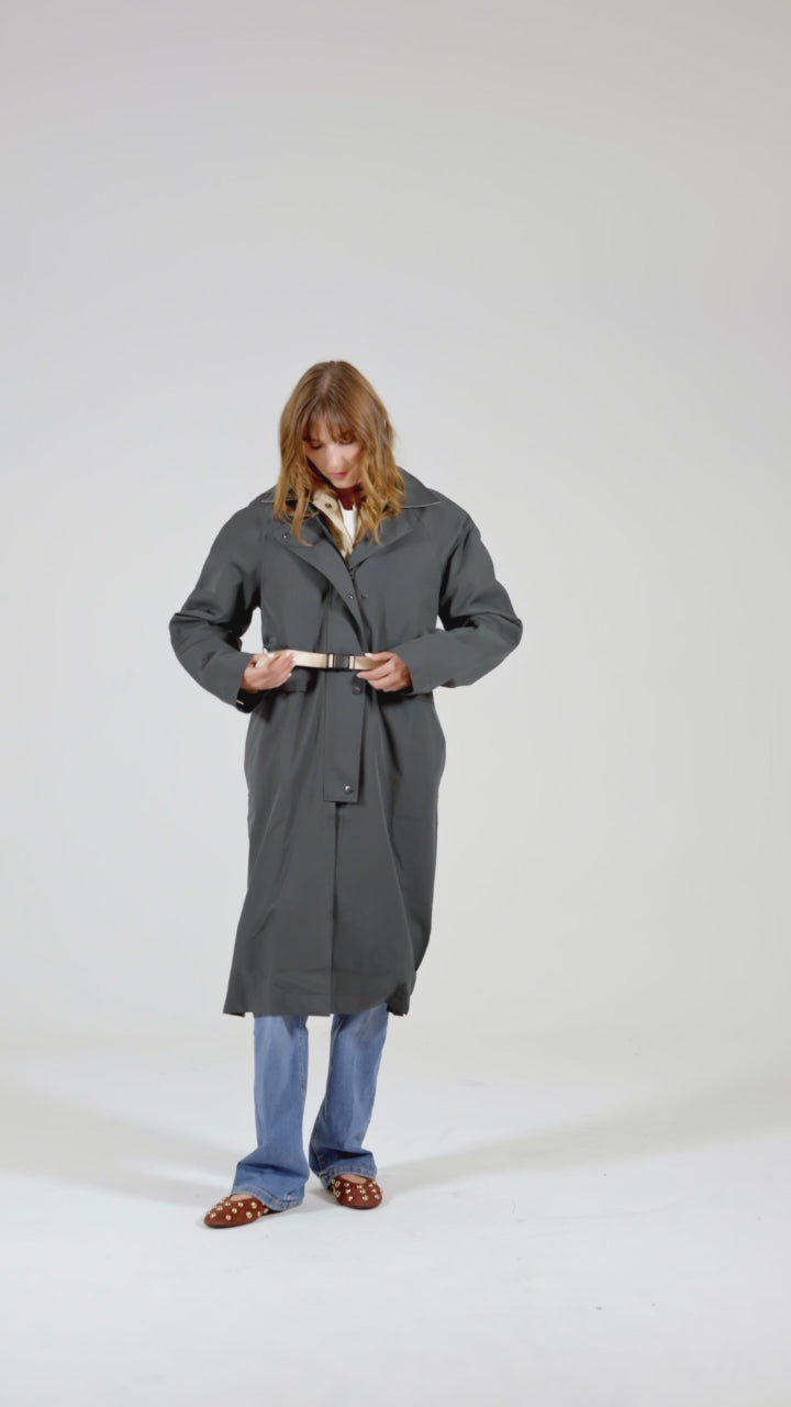 Waterproof rain trench coast cycling - TOMO Clothing