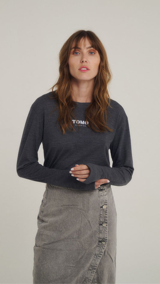 T-shirt manches longues laine mérinos YOAN 001.