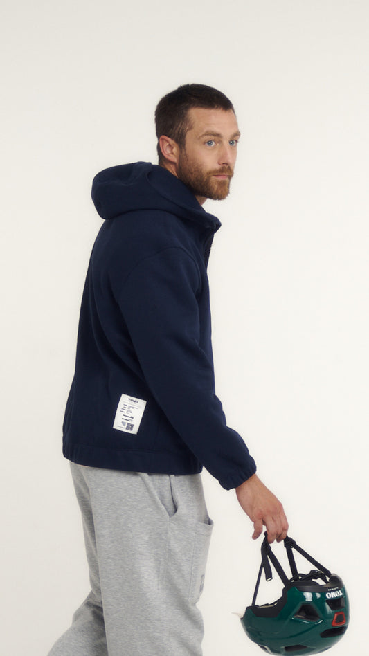 Fleece-Kapuzensweatshirt ANDREA 001.