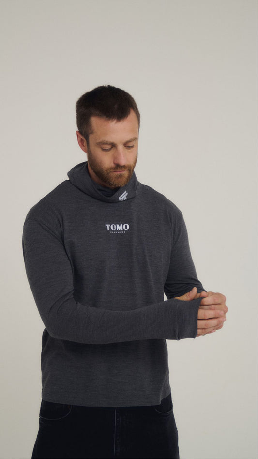 T-shirt manches longues laine mérinos YOAN 001.